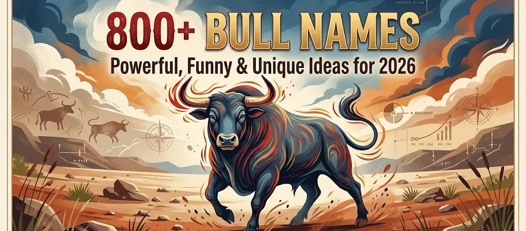 800+ Bull Names: Powerful, Funny & Unique Ideas for 2026