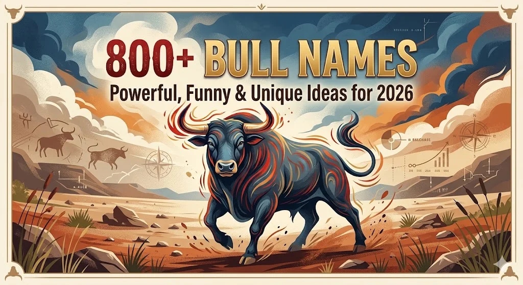 800+ Bull Names: Powerful, Funny & Unique Ideas for 2026