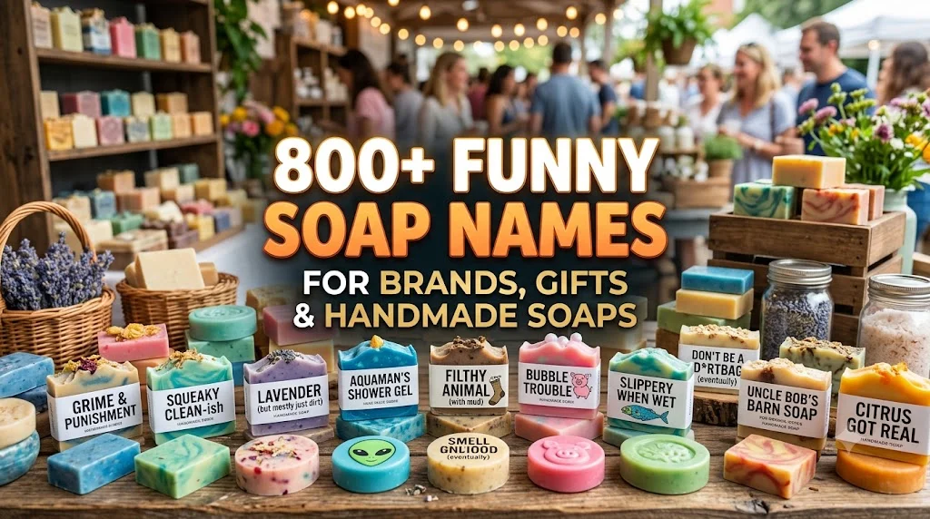 800+ Funny Soap Names for Brands, Gifts & Handmade Soaps 