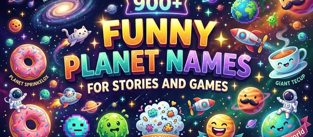 900+ Funny Planet Names for Stories and Games