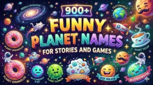 900+ Funny Planet Names for Stories and Games