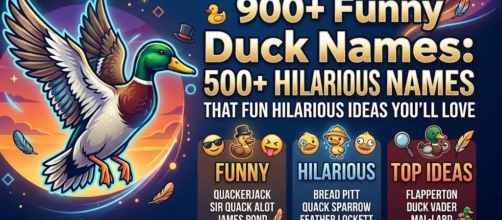 900+ Funny Duck Names That Are Too Cute & Hilarious