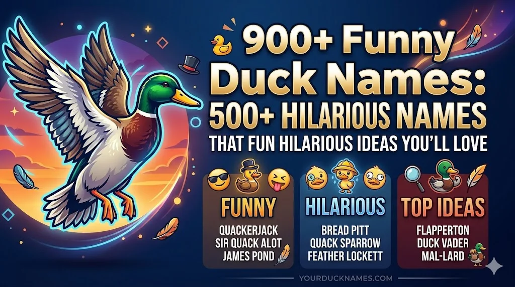 Funny Duck Names: 500+ Hilarious Ideas You’ll Love