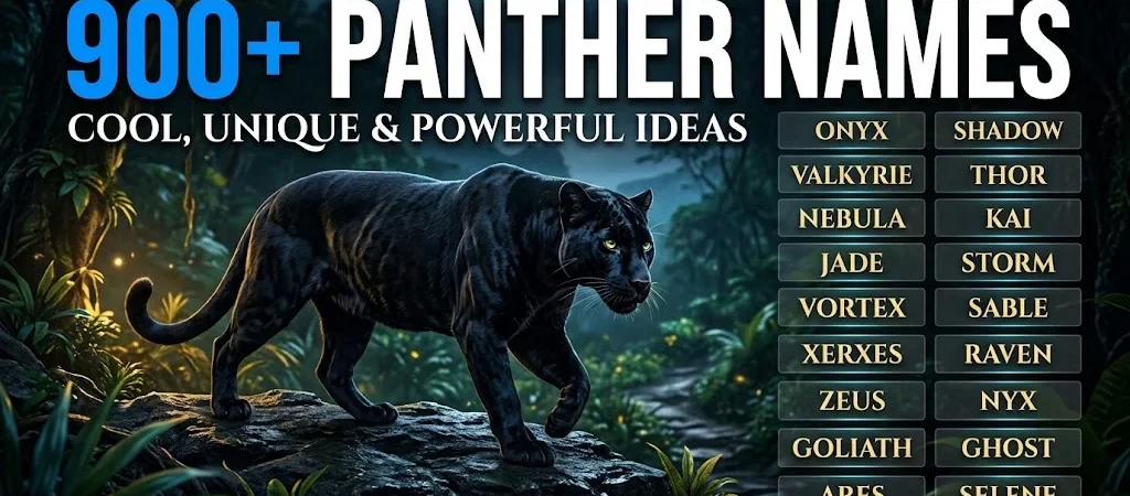 900+Panther Names: Cool, Unique & Powerful Ideas 