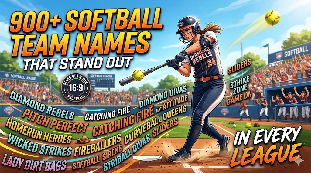 900+Softball Team Names That Stand Out in Every League