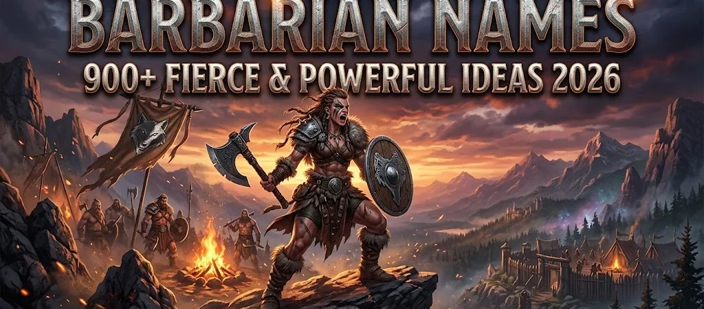Barbarian Names: 900+ Fierce & Powerful Ideas 2026