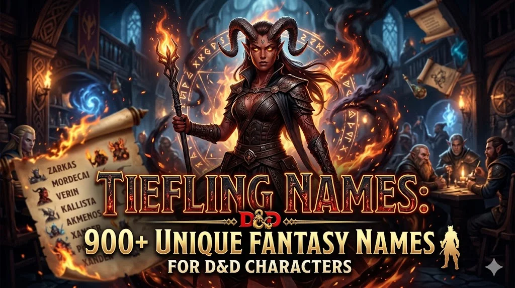 🌙 Beautiful Female Tiefling Names That Feel Magical