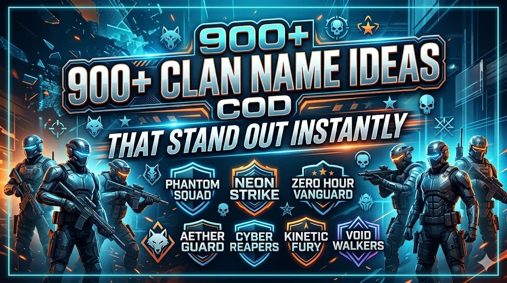 Cool COD Clan Names That Stand Out Instantly