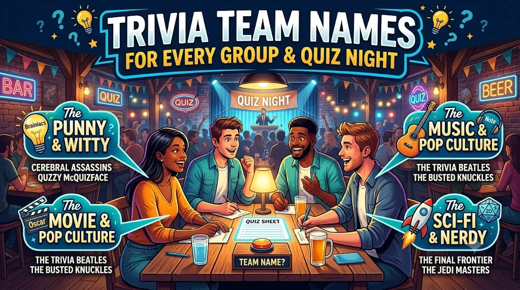 🎯 Creative Trivia Team Names to Stand Out