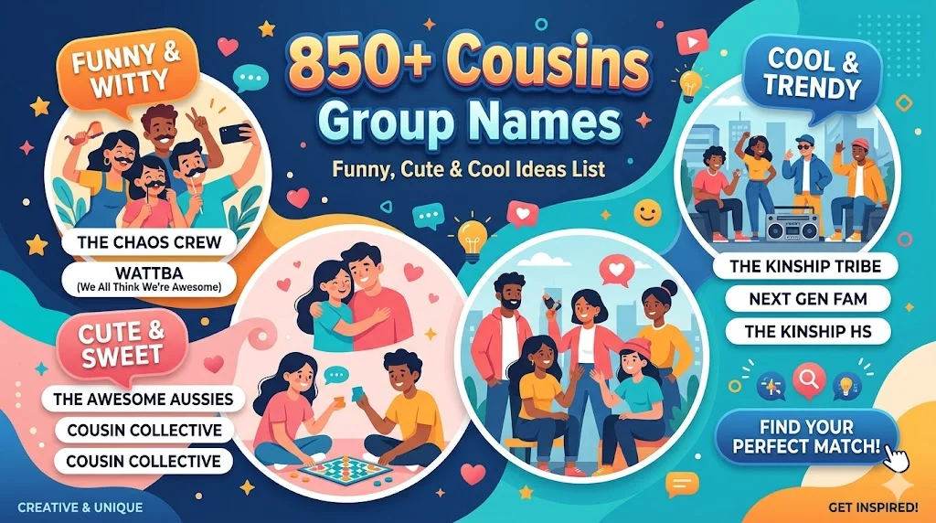 🦉 Cute Cousins Names That Melt Your Heart