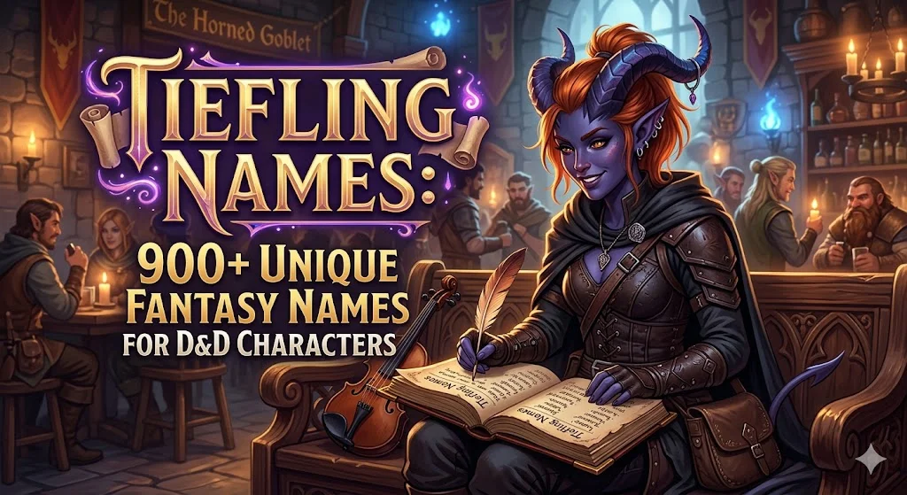 ⚔️ Dark and Mysterious Tiefling Names for Strong Characters
