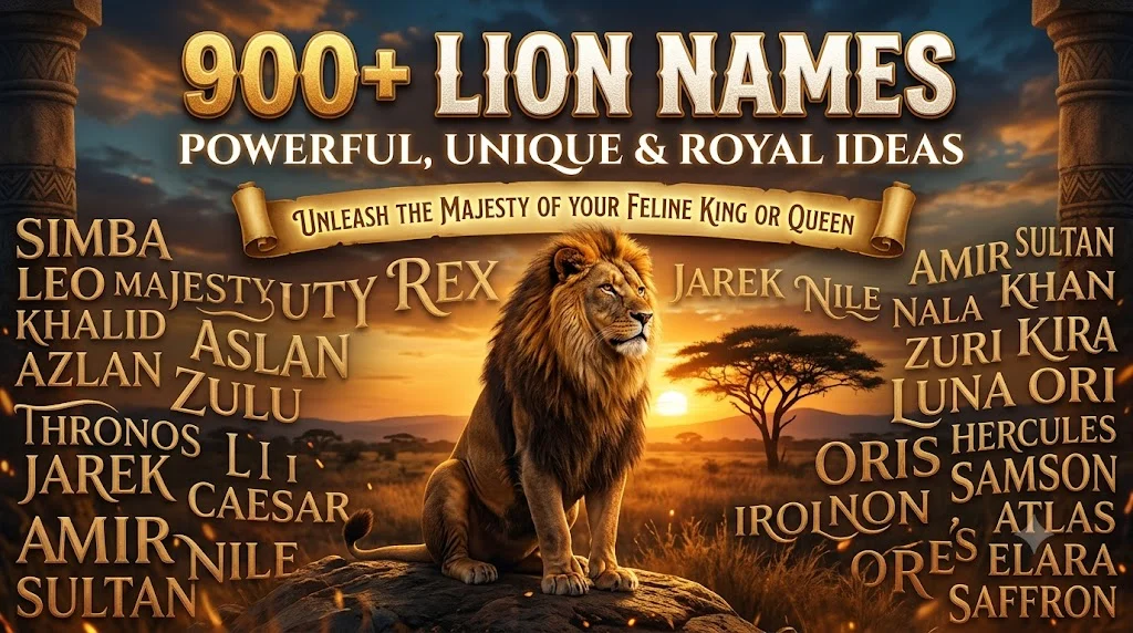 🌍 Famous Lion Names From Around the World