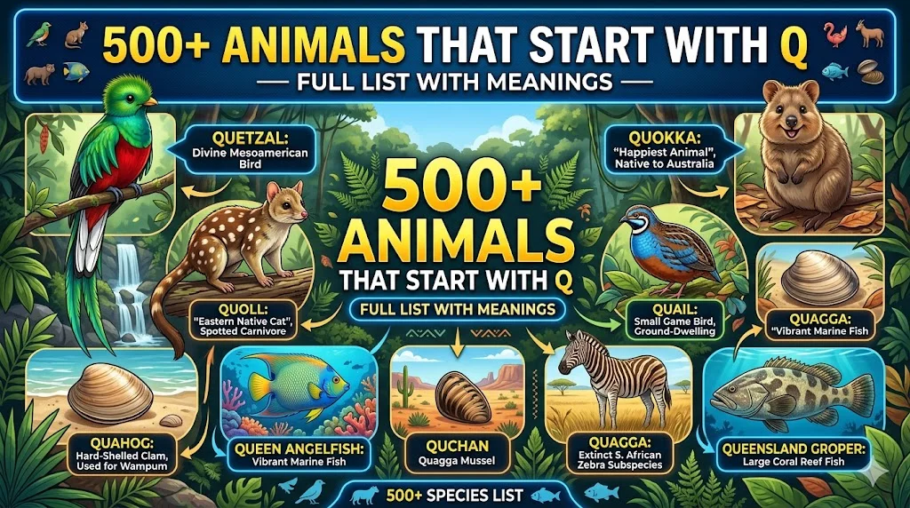 🔍 Fascinating Q Animals Found Around The World