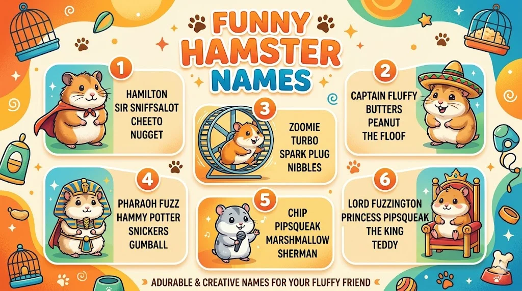 900+Funny Hamster Names for Cute, Silly & Tiny Pet Ideas