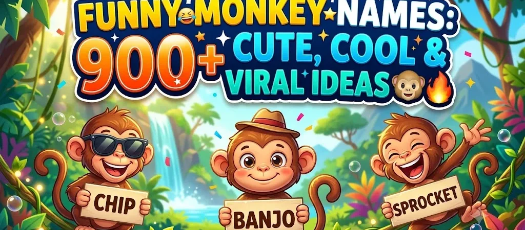 Funny Monkey Names: 900+ Cute, Cool & Viral Ideas 🐵🔥