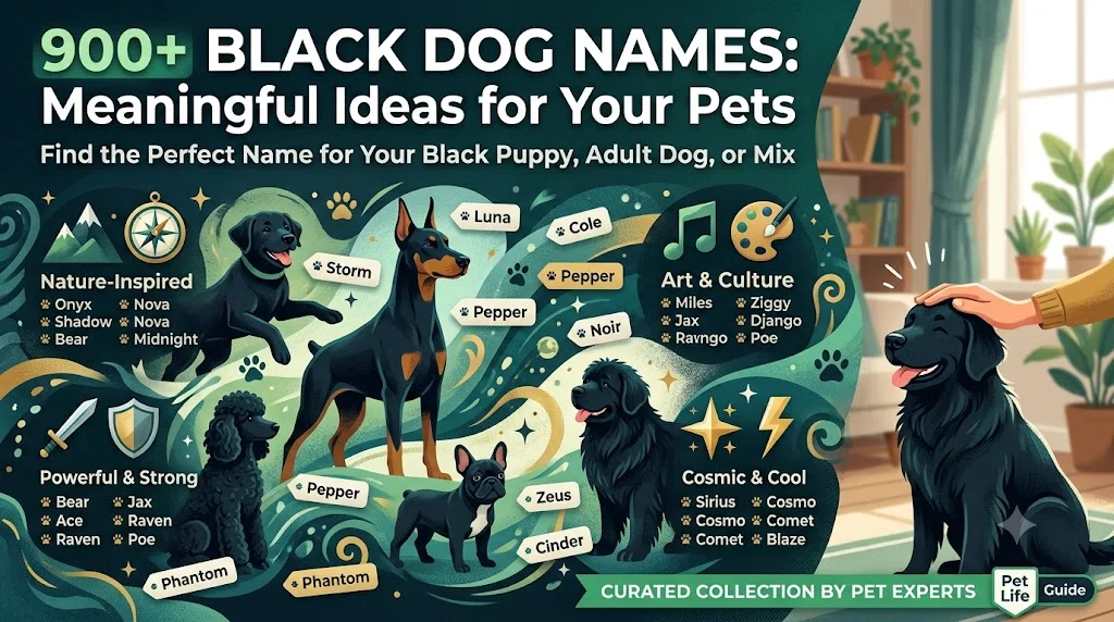 Mysterious Black Dog Names Inspired by the Night