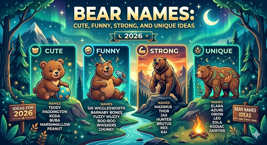 ⚡ Powerful Bear Names Inspired by Strength and Courage