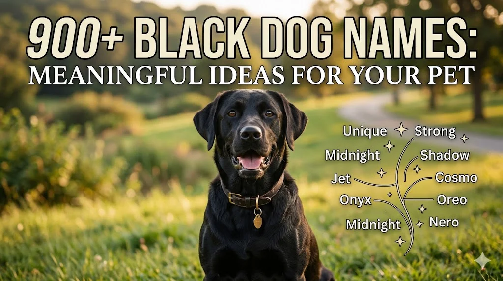 Powerful Black Dog Names With Strong Meanings