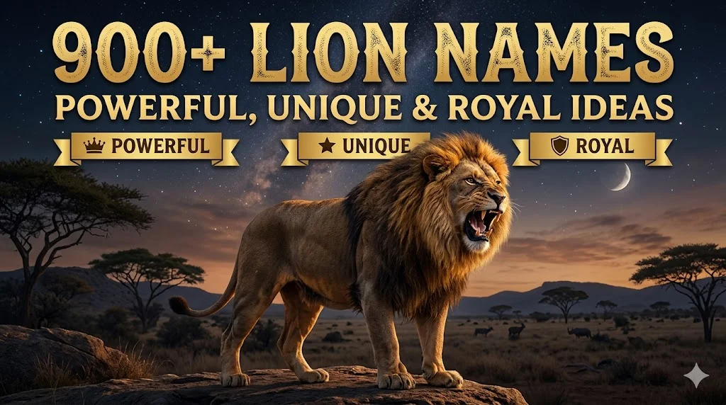 👑 Powerful Lion Names That Command Respect