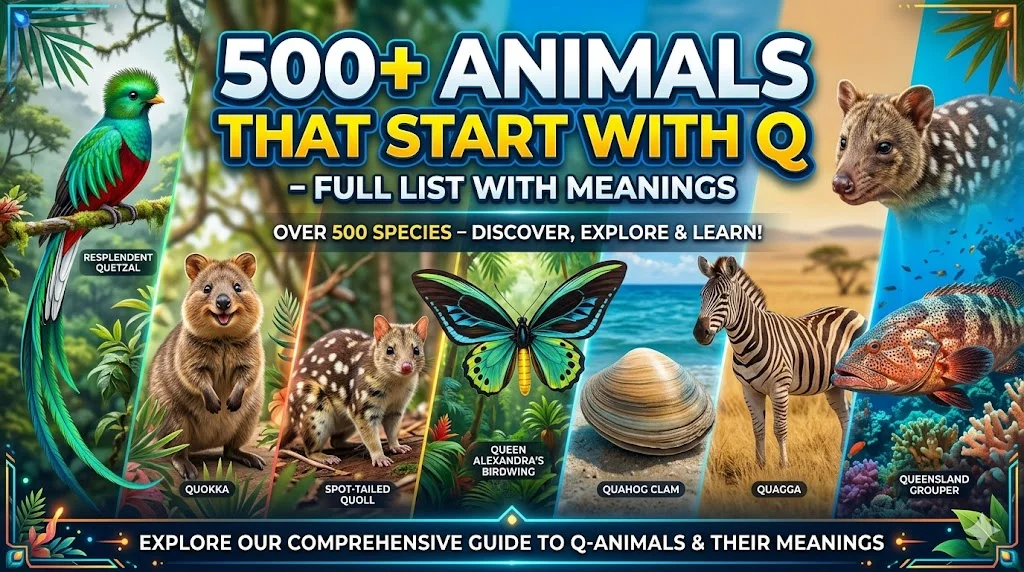 🌍 Rare And Unique Animal Names Beginning With Q