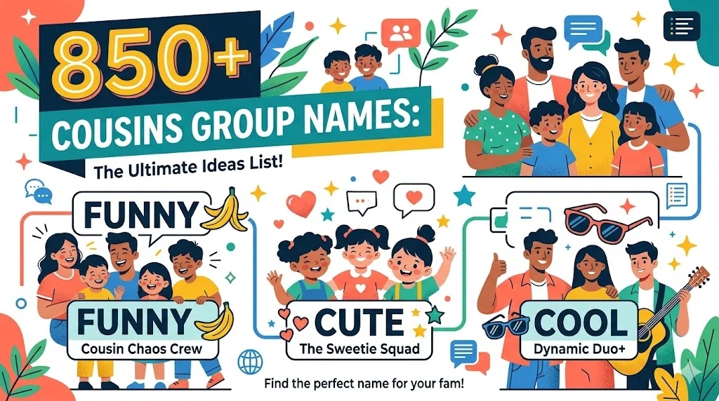 😂 Silly Cousins Names That Make You Laugh Instantly