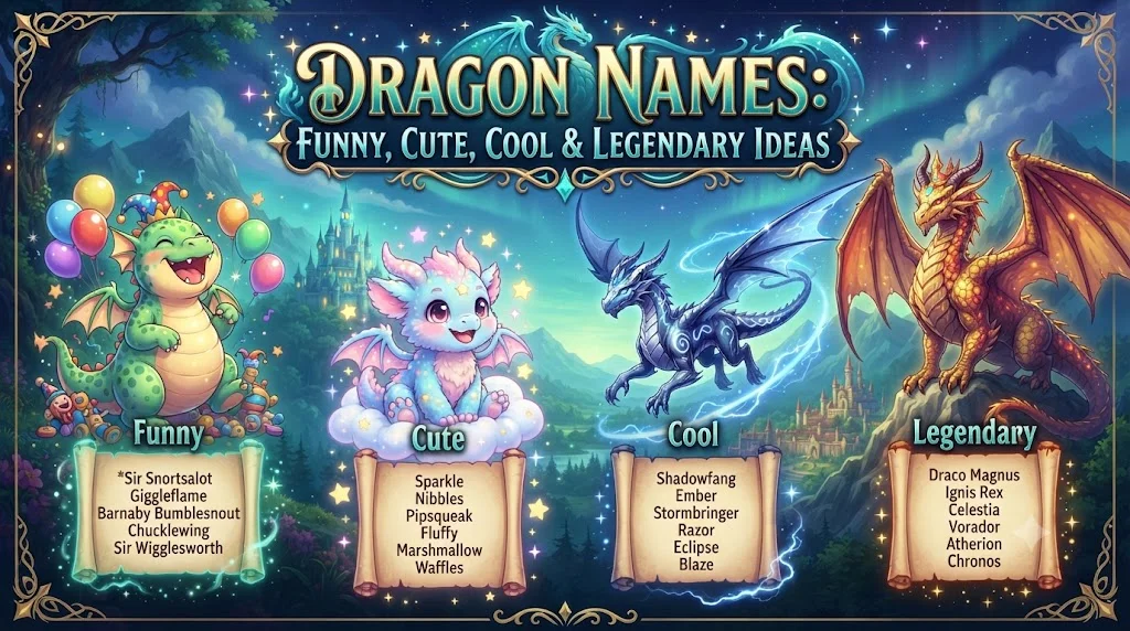 😂 Silly Dragon Names That Make You Laugh Instantly