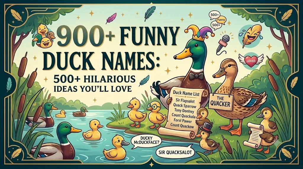 😂 Silly Duck Names That Make You Laugh Instantly