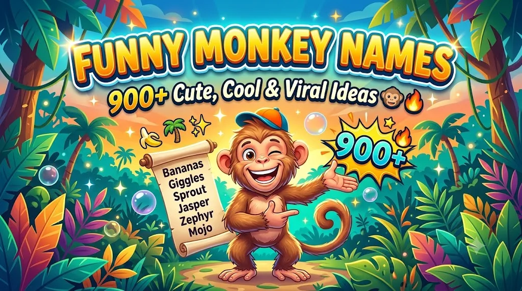 Silly Funny Monkey Names That Make You Laugh Instantly