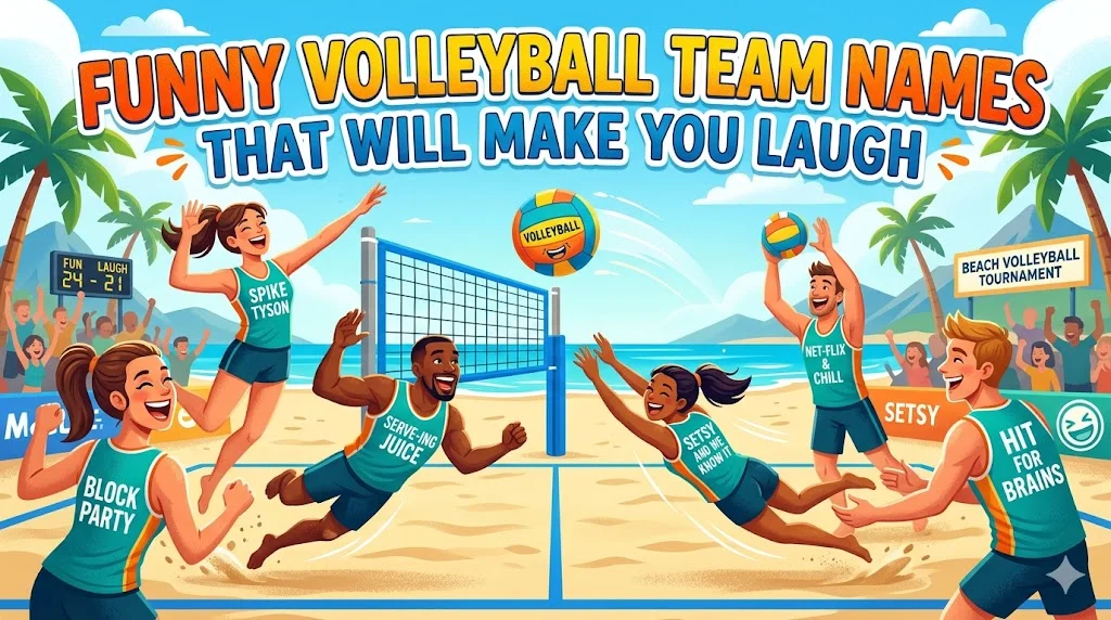 😂 Silly Funny Volleyball Team Names That Make Everyone Laugh