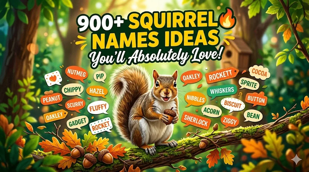 Silly Squirrel Names That Make You Laugh Instantly