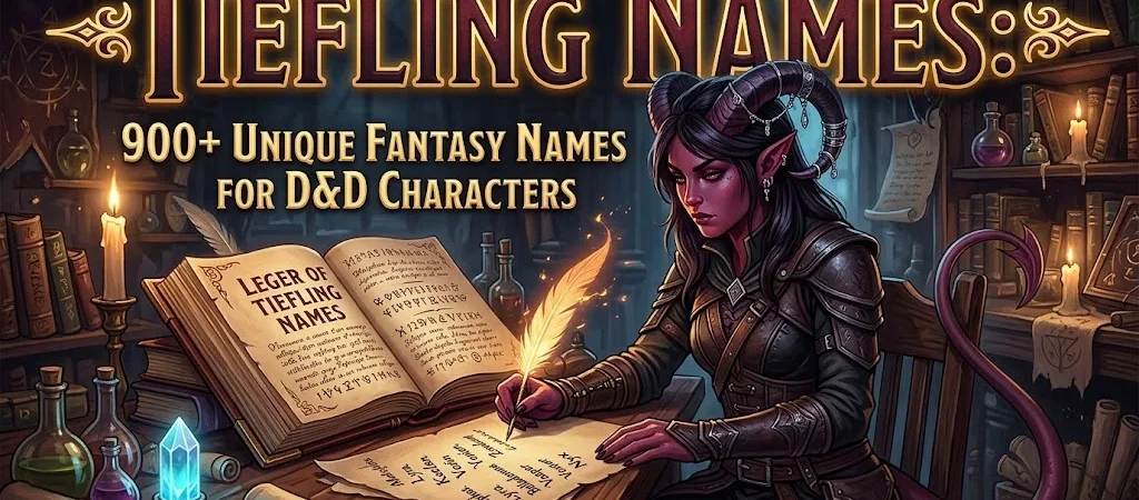 Tiefling Names: 900+ Unique Fantasy Names for D&D Characters