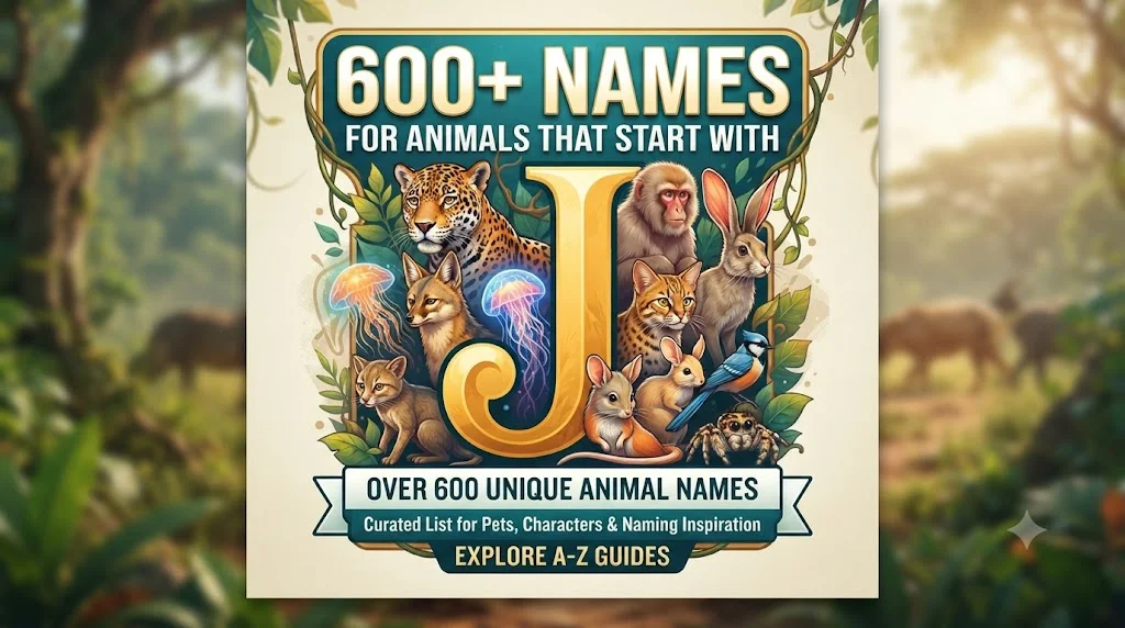 🌍 Wild Animals Beginning With The Letter J