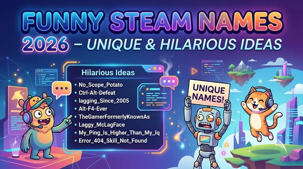 Cute Funny Steam Names