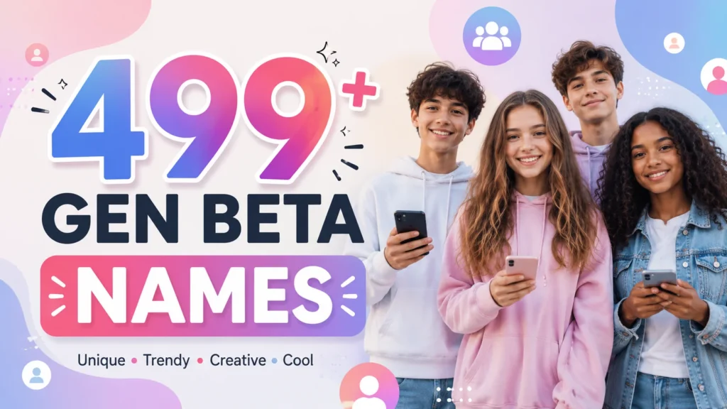 gen beta names