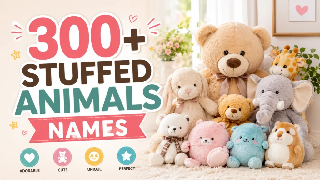 stuffed animals names