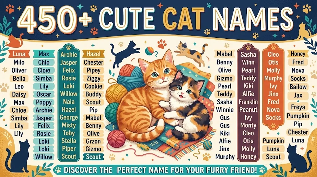 Cute cat names
