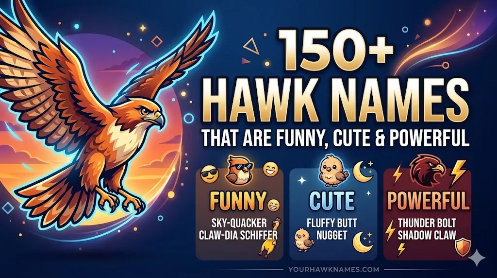 150+ Hawk Names That Are Funny, Cute & Powerful