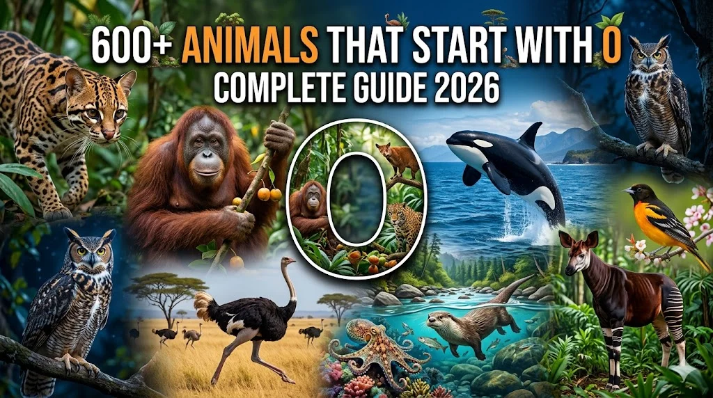 600+Animals That Start With O: Complete Guide 2026