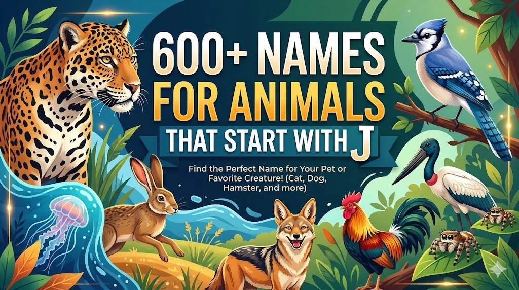 600+Names For Animals That Start With J