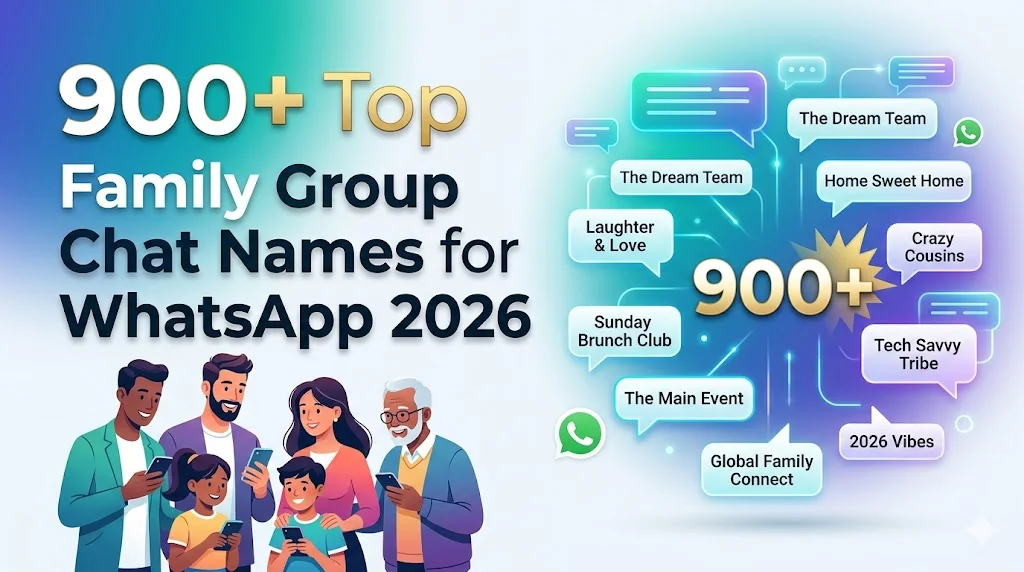 900+Top Family Group Chat Names for WhatsApp 2026