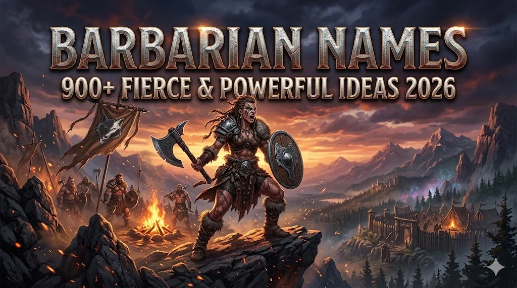Barbarian Names: 900+ Fierce & Powerful Ideas 2026