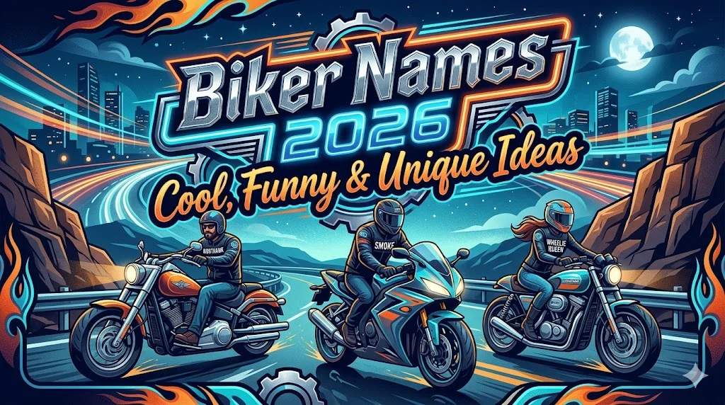 Biker Names 2026: Cool, Funny & Unique Ideas