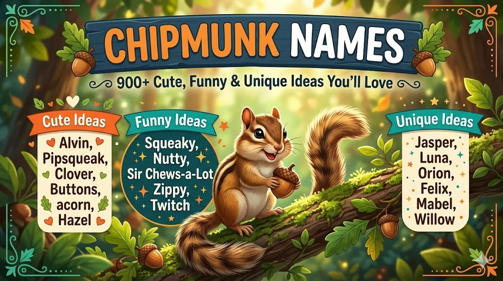 Chipmunk Names: 900+ Cute, Funny & Unique Ideas You’ll Love