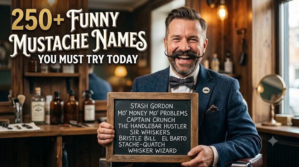 250+ Funny Mustache Names You Must Try Today