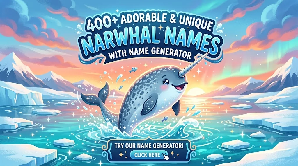 400+ Adorable & Unique Narwhal Names With Name Generator