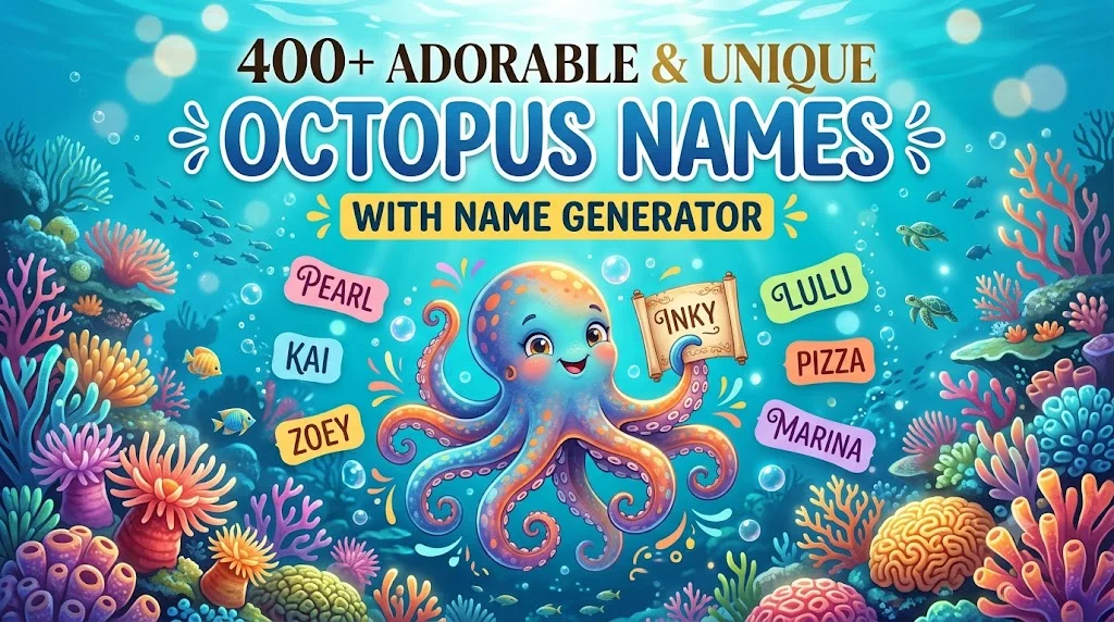400+ Adorable & Unique Octopus Names With Name Generator