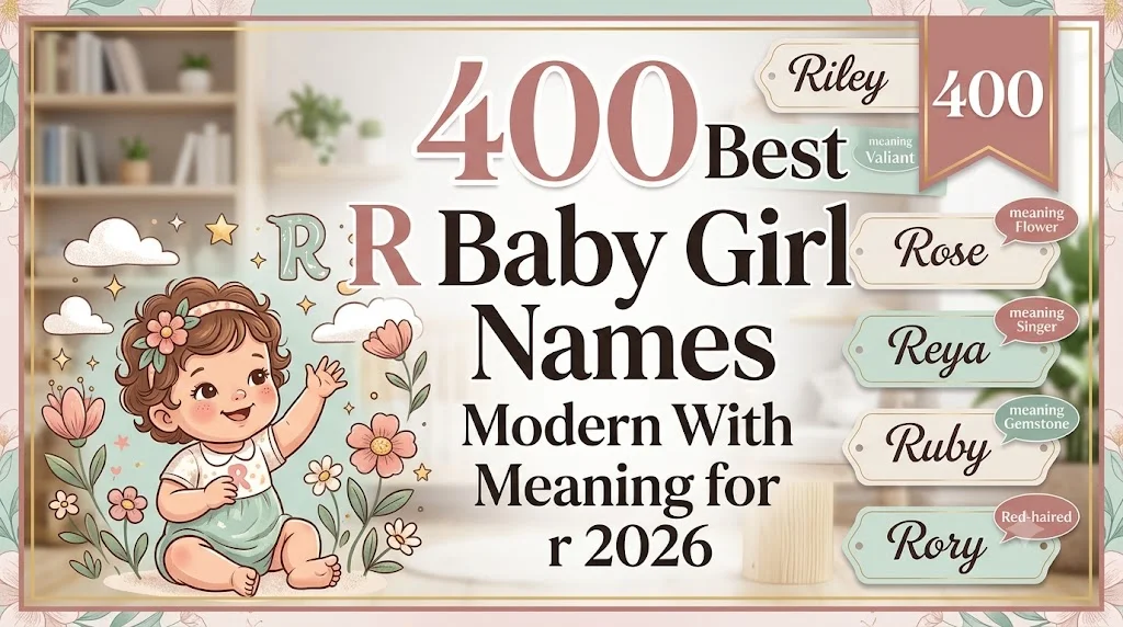400 Best R Baby Girl Names Modern With Meaning for 2026