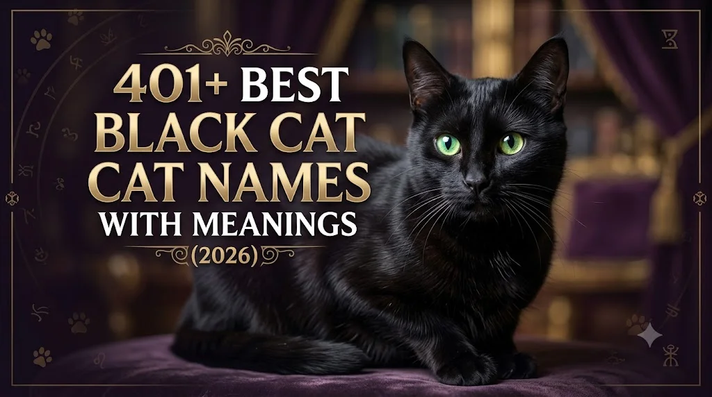 401+ Best Black Cat Names with Meanings (2026)