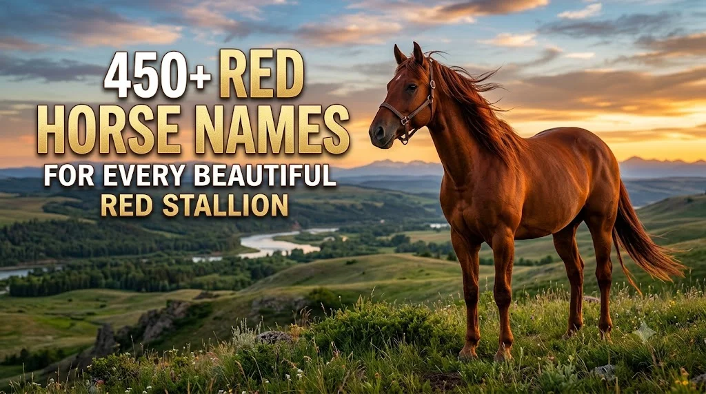 450+ Red Horse Names for Every Beautiful Red Stallion 