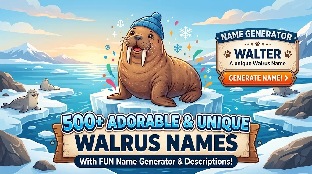 500+ Adorable & Unique Walrus Names With Name Generator